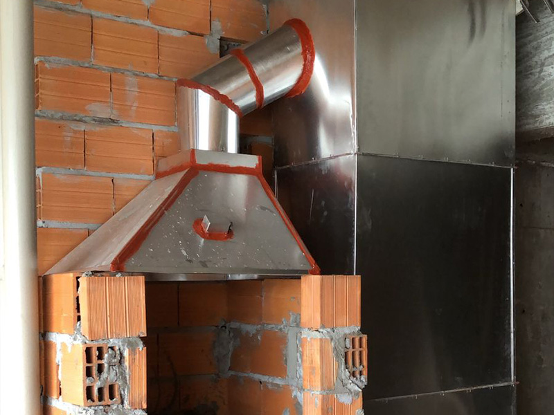 sistema de exaustão predial